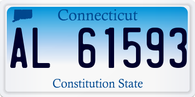 CT license plate AL61593