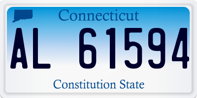 CT license plate AL61594