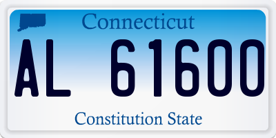 CT license plate AL61600