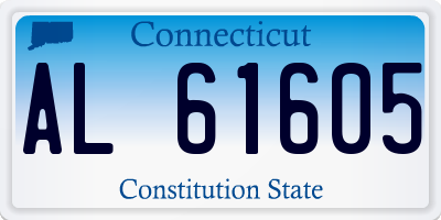 CT license plate AL61605