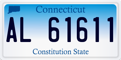 CT license plate AL61611