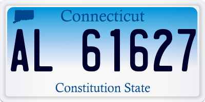 CT license plate AL61627