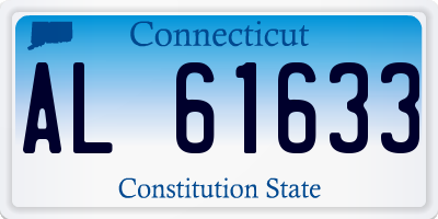 CT license plate AL61633