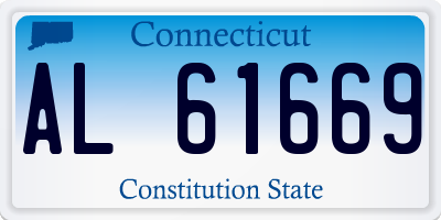 CT license plate AL61669