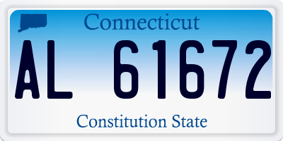 CT license plate AL61672