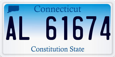 CT license plate AL61674
