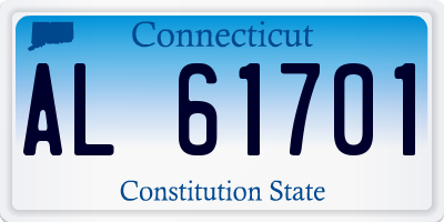 CT license plate AL61701