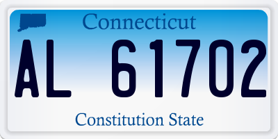 CT license plate AL61702