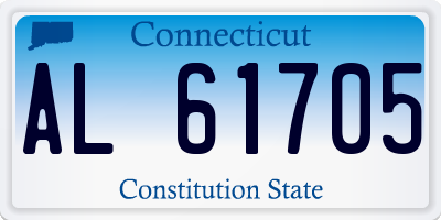 CT license plate AL61705