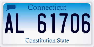 CT license plate AL61706