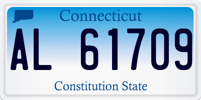 CT license plate AL61709