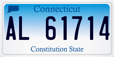 CT license plate AL61714