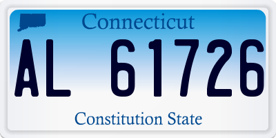 CT license plate AL61726