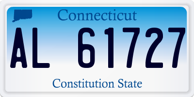 CT license plate AL61727