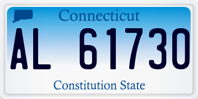 CT license plate AL61730