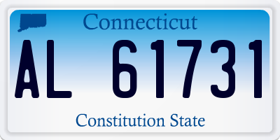 CT license plate AL61731
