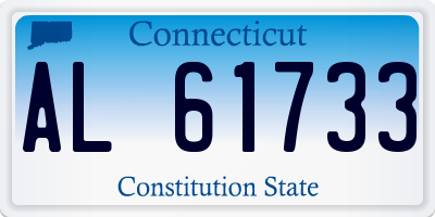 CT license plate AL61733
