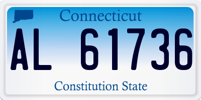 CT license plate AL61736
