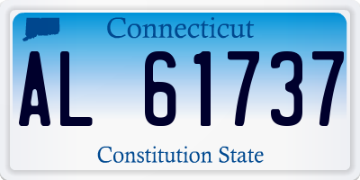 CT license plate AL61737