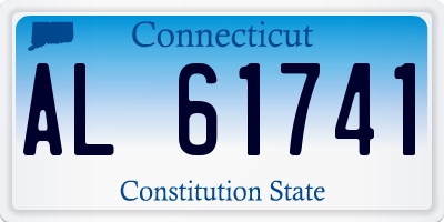 CT license plate AL61741
