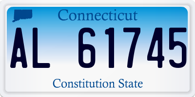 CT license plate AL61745