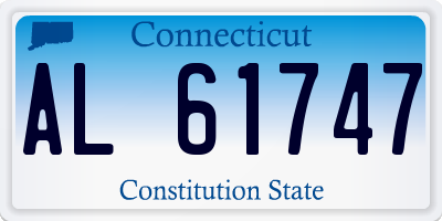 CT license plate AL61747