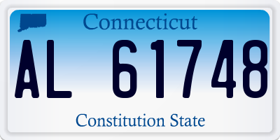 CT license plate AL61748
