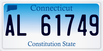 CT license plate AL61749