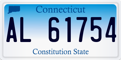 CT license plate AL61754