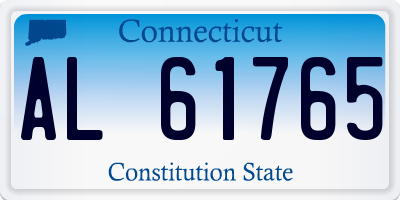 CT license plate AL61765