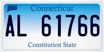 CT license plate AL61766
