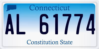 CT license plate AL61774