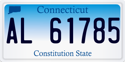 CT license plate AL61785