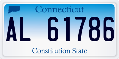 CT license plate AL61786