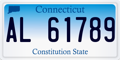 CT license plate AL61789