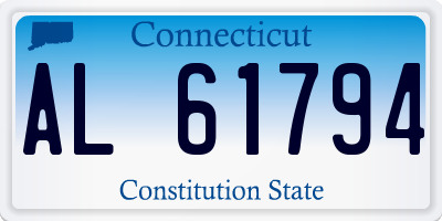 CT license plate AL61794