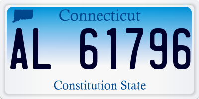 CT license plate AL61796