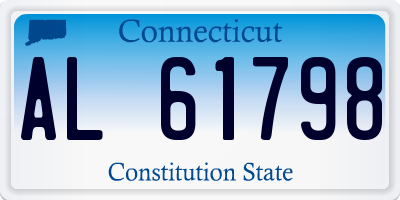 CT license plate AL61798