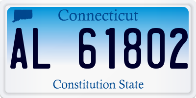 CT license plate AL61802