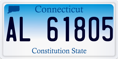 CT license plate AL61805