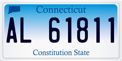 CT license plate AL61811