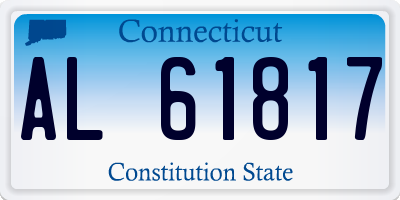 CT license plate AL61817