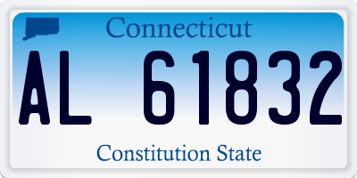 CT license plate AL61832