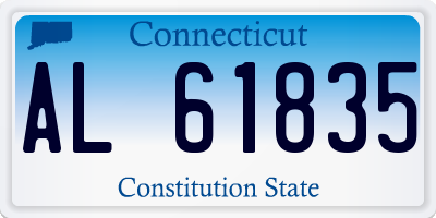 CT license plate AL61835