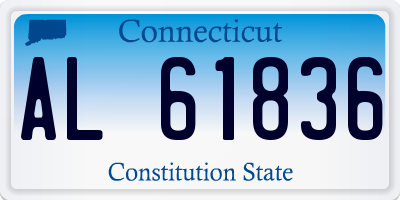 CT license plate AL61836