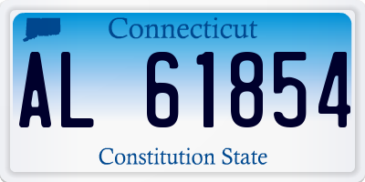 CT license plate AL61854