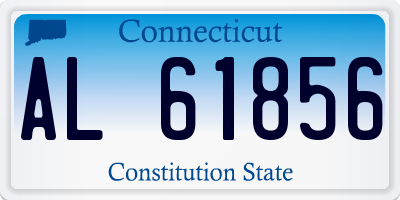 CT license plate AL61856