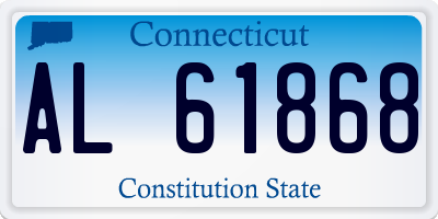 CT license plate AL61868