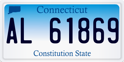 CT license plate AL61869