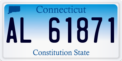 CT license plate AL61871